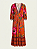 Vestido laranja floral Farm - tam M - Imagem 1