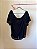 Blusa preta renda Mixed - tam G - Imagem 5