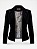 Blazer veludo preto Setor - tam G - Imagem 1