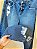 Calça jeans desfiada Fashion code - tam M - Imagem 4
