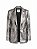 Blazer couro metalizado NV - tam P - Imagem 1