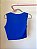 Top sem costura azul bic Charry - tam P - Imagem 4