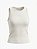 Regata tricot branca Hoodmood - tam G - Imagem 1