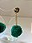 Brinco dourado Pompom verde - Imagem 4