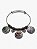Pulseira berloques preta - Imagem 1