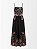 Vestido preto floral alças Farm - tam P - Imagem 1