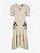 Vestido bege bordado Patbo - tam G - Imagem 1