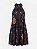 Vestido fundo preto floral Farm - tam GG - Imagem 1