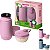 Kit Garrafa Térmica Sanremo 250ml + Pote 280ml Dosador Leite Pó Bebê - Imagem 1