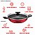 Panela Wok Tramontina Loreto 28cm 3.3 Litros Vermelha Tampa de Vidro - Imagem 3