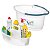 Kit Balde Oval 14 Litros + Balaio para Produtos Limpeza Sanremo Hydrus - Imagem 2