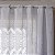 Cortina Cozinha Renda Arabesco Branca 300x100cm Cascata Varão Interlar - Imagem 3