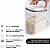 Kit 3 Potes OU Acrílico Herméticos Porta Alimentos 650ml 1500ml 2300ml - Imagem 5