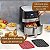 Tapete Protetor Silicone Quadrado 19x19 Air Fryer Fritadeira Elétrica - Imagem 3