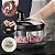 Multi Processador de Alimentos Manual 1300ml 3x1 Triturador Mixer - Imagem 4