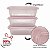 Kit 3 Potes Plástico Sanremo Vac Freezer 1100ml Ultra Protect Retangular - Imagem 2