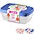 Kit 3 Potes Plástico Sanremo Fácil 1800ml Retangular Bpa Free - Imagem 1