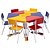 Conjunto escolar hexagonal - Imagem 1