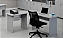 Conjunto de Mesa em L C/ Gaveteiro New City Gebb Work - Imagem 1