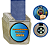 Medalha de Metal Personalizadas e Resinadas Com fita REF: MRM223 - Imagem 1
