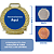 Medalha de Metal Personalizadas e Resinadas Com fita REF: MRM254 - Imagem 2