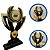 Troféu de MDF TFA117 com Acrílico Dourado Personalizado - Imagem 1