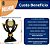 Troféu de MDF TFA117 com Acrílico Dourado Personalizado - Imagem 3