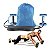 Kit Musculação Exercícios Elástico + Roda Original MBfit - Imagem 2