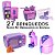 Kit Infantil Cozinha Geladeira Fogão Microondas Panela 27p - Imagem 1