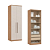 Módulo 02 Portas c/ Prateleiras Elegance 4220A - Angelin / Blanc - Móveis Castro - Imagem 4