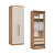 Módulo 02 Portas c/ Cabide e Gavetas Elegance 4221A - Angelin / Blanc - Móveis Castro - Imagem 4