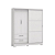 Roupeiro 180cm 03 Portas 02 Gavetas - Ref. C533 - Branco - Kappesberg - Imagem 4