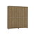 Roupeiro 202cm 06 Portas 02 Gavetas - Ref. E530 - Nogueira - Kappesberg - Imagem 5