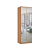 Módulo 02 Portas com Espelhos c/ Prateleiras Elegance - 4220A - Angelin - Móveis Castro - Imagem 5