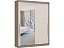 Roupeiro 02 Portas de Correr Premium Elegance c/ Espelho G - 4222A - Níquel / Blanc - Móveis Castro - Imagem 2