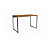 Mesa Secretária 118cm - Ref. LI002 - Freijó/Preto - Linha Industrial - Kappesberg - Imagem 3