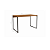 Mesa Secretária 118cm - Ref. LI002 - Freijó/Preto - Linha Industrial - Kappesberg - Imagem 4
