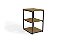 Mesa de Apoio LI004 - Freijo/Preto - Linha Industrial - Kappesberg - Imagem 2