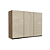 Aéreo 03 Portas 120cm com Vidro - Ref. G767 - Nogal - Linha Maxxi - Kappesberg - Imagem 2