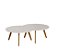 Conjunto Mesa de Centro Classic Redonda Luna - Ref. 60311 - Off White - Imcal - Imagem 1