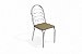 Par de Cadeiras Holanda - Ref. 2C009 - Estampa: 31 (Capuccino) Cromado - Kappesberg - Imagem 1