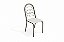 Par de Cadeiras Holanda - Ref. 2C009-NK - Estampa: 106 (Branco) Nikel - Kappesberg - Imagem 1