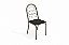 Par de Cadeiras Holanda - Ref. 2C009-NK - Estampa: 110 (Preto) Nikel - Kappesberg - Imagem 1