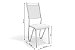 Par de Cadeiras Londres - Ref. 2C056 - Estampa: 106 (Branco) Cromado - Kappesberg - Imagem 2