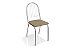 Par de Cadeiras Noruega - Ref. 2C077-CR - Estampa: 31 (Capuccino) Cromado - Kappesberg - Imagem 1