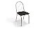 Par de Cadeiras Noruega - Ref. 2C077-CR - Estampa: 110 (Preto) Cromado - Kappesberg - Imagem 1