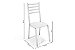 Par de Cadeiras Alemanha - Ref. 2C086 - Estampa: 106 (Branco) Cromado - Kappesberg - Imagem 2