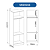 Módulo 02 Portas Requinte c/ 01 PT Espelho - 7220M - Branco / Macadâmia - Móveis Castro - Imagem 8