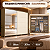 Roupeiro 268cm 02 Portas Deslizantes Cavic 100% MDF - D209-108 - Duna/Off White - Móveis Henn - Imagem 1