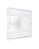 Roupeiro 200cm 02 Portas Deslizantes Verg - D239-66 - Branco - Móveis Henn - Imagem 4